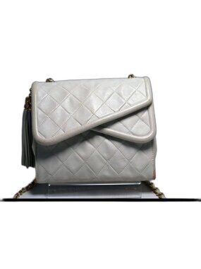 Chanel Quilted Fringe Leather Chain Shoulder Bag